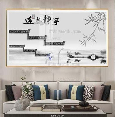 File tranh File tranh hiện đại pha lê gương KF60010 (bản gốc) treo quán cafe