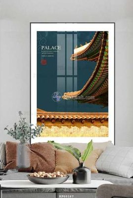 Hình ảnh file gốc in lụa File tranh hiện đại pha lê gương KF60167