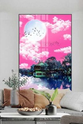 File tranh File tranh hiện đại pha lê gương KF60171 (bản gốc) treo phòng ăn