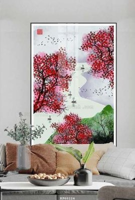 File in ấn File tranh hiện đại pha lê gương KF60224 (bản gốc) cao cấp