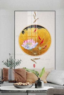 File tranh File tranh hiện đại pha lê gương KF60243 (gốc) in trên kính