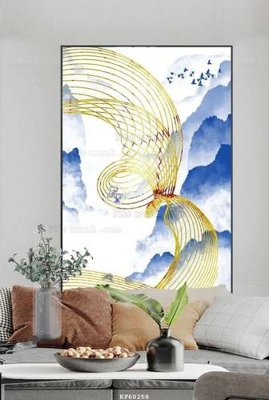 Tải file File tranh hiện đại pha lê gương KF60258 (gốc) làm tranh treo tường