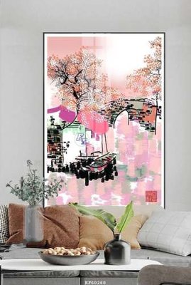 Tải file gốc File tranh hiện đại pha lê gương KF60260 (để in lụa)