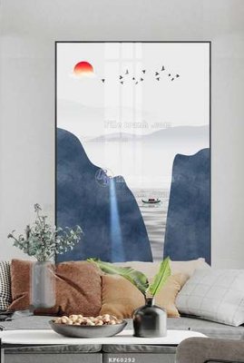 File in trần File tranh hiện đại pha lê gương KF60292 (file gốc) xuyên sáng