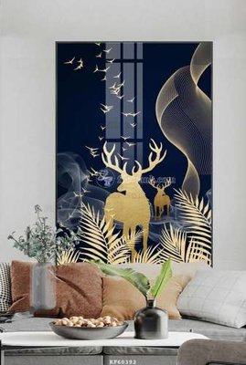 File in trần File tranh hiện đại pha lê gương KF60392 (bản gốc) 5D