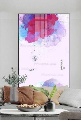 File PSD File tranh hiện đại pha lê gương KF60442 (bản gốc) cho nhà in