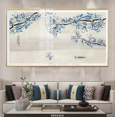 Ảnh gốc File tranh hiện đại pha lê gương KF60480 (độ nét cao) in mica