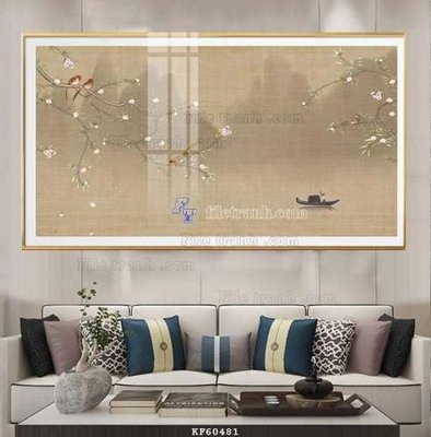 File tranh in tráng gương File tranh hiện đại pha lê gương KF60481 (siêu nét)