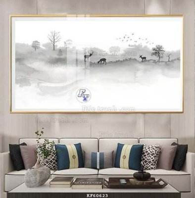 File PSD File tranh hiện đại pha lê gương KF60623 (gốc) tách lớp chi tiết