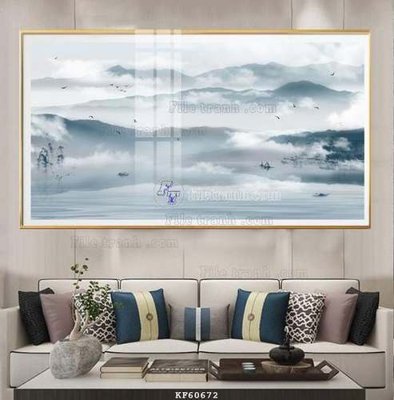 Download file gốc File tranh hiện đại pha lê gương KF60672 (in lụa) hoa lá