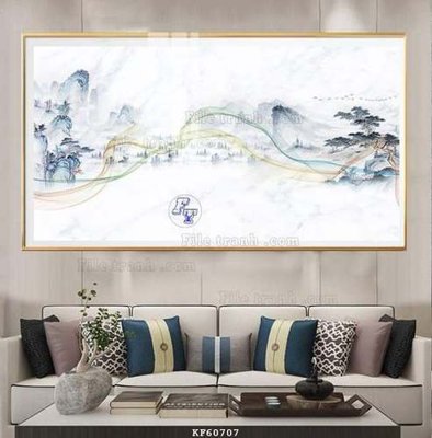 Tải file gốc File tranh hiện đại pha lê gương KF60707 (bản PSD) còn layer