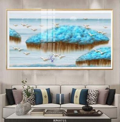 File gốc File tranh hiện đại pha lê gương KF60721 (in lụa) tranh phong thủy