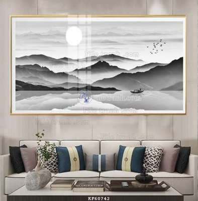 Download file gốc File tranh hiện đại pha lê gương KF60742 (in lụa) tranh 3D