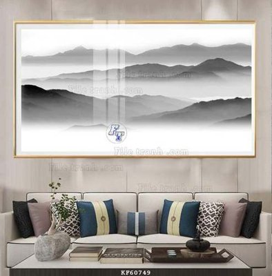 File ảnh File tranh hiện đại pha lê gương KF60749 (gốc) in biển hiệu