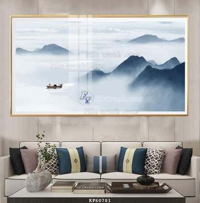 File tranh quảng cáo File tranh hiện đại pha lê gương KF60781 (download file gốc)