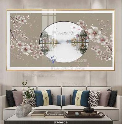 File gốc File tranh hiện đại pha lê gương KF60829 (bản quyền) cho in ấn