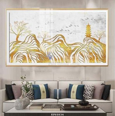 File tranh File tranh hiện đại pha lê gương KF60834 (gốc) in vải canvas
