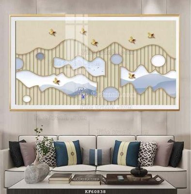 File in ấn File tranh hiện đại pha lê gương KF60838 chuyên nghiệp