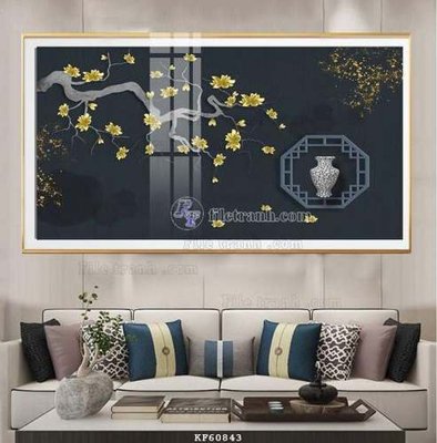 File tranh ảnh gốc File tranh hiện đại pha lê gương KF60843 dùng cho in khổ lớn