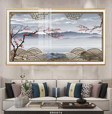 File tranh quảng cáo File tranh hiện đại pha lê gương KF60874 (download file gốc)