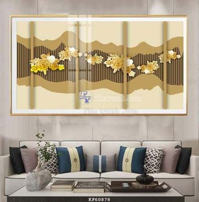 Mua file gốc File tranh hiện đại pha lê gương KF60878 (in ấn) tại Filetranh.com