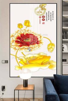 File gốc File tranh hiện đại pha lê gương KF60919 (in lụa) tranh phong thủy