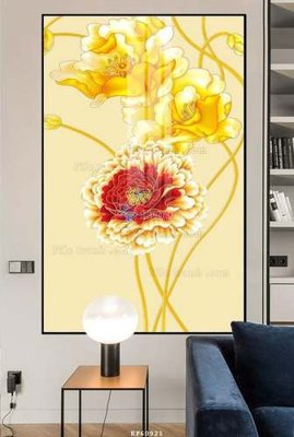 File in trần File tranh hiện đại pha lê gương KF60921 (bản gốc) trời sao