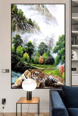 Ảnh gốc File tranh hiện đại pha lê gương KF60933 (siêu chi tiết) để in ấn