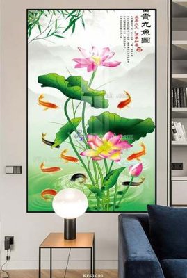 File in ấn File tranh hiện đại pha lê gương KF61001 (bản gốc) sắc nét