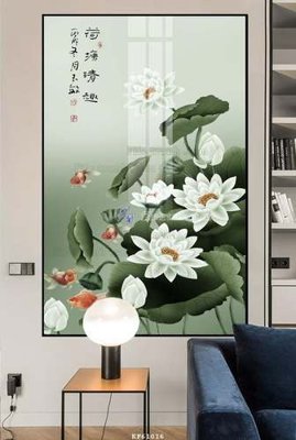 File in trần File tranh hiện đại pha lê gương KF61016 (bản gốc 3D) sống động