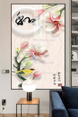 Tải file File tranh hiện đại pha lê gương KF61112 (gốc) chủ đề hoa sen