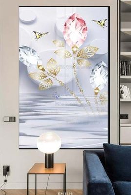File gốc File tranh hiện đại pha lê gương KF61195 (in 3D) cho trang trí