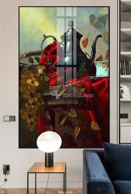 File tranh File tranh hiện đại pha lê gương KF61205 (gốc) chủ đề con người