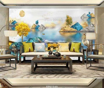 Ảnh gốc File tranh hiện đại pha lê gương KF61249 (độ nét cao) in mica