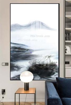 File tranh File tranh hiện đại pha lê gương KF61271 (ảnh gốc) in trần xuyên sáng