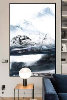 File gốc in ấn File tranh hiện đại pha lê gương KF61274 chuẩn màu CMYK