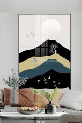 Download file gốc File tranh hiện đại pha lê gương KF61470 (in mica) trong suốt