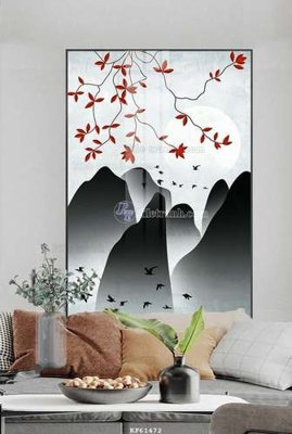 File in trần File tranh hiện đại pha lê gương KF61472 (bản gốc) trời sao