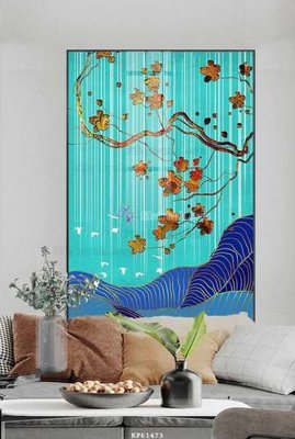 File gốc File tranh hiện đại pha lê gương KF61473 (PNG) nền trong suốt