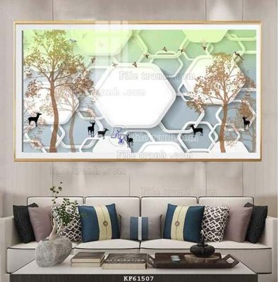 Chi tiết file tranh tráng gương File tranh hiện đại pha lê gương KF61507 (ảnh gốc)