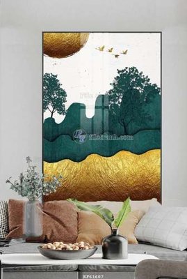 File tranh File tranh hiện đại pha lê gương KF61607 (gốc) phong cách tối giản