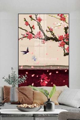 File PSD in ấn File tranh hiện đại pha lê gương KF61610 (chất lượng cao)