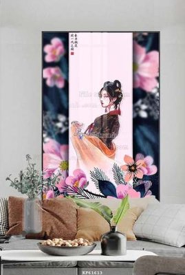 File tranh File tranh hiện đại pha lê gương KF61613 (bản gốc) in lụa 5D