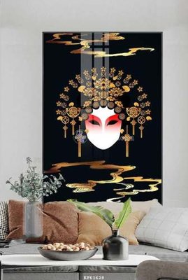 File gốc File tranh hiện đại pha lê gương KF61628 (in 3D) nghệ thuật