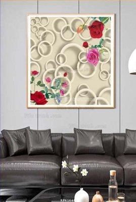 File in ấn File tranh hiện đại pha lê gương KF61648 chuyên nghiệp