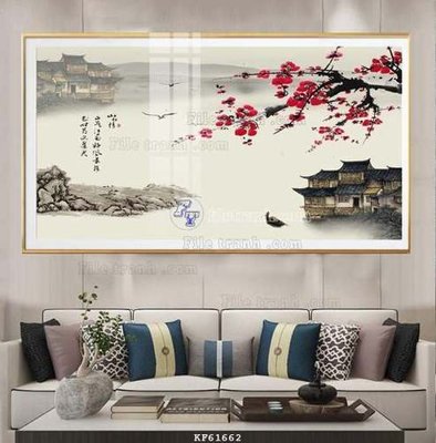 File tranh File tranh hiện đại pha lê gương KF61662 (bản gốc) in canvas