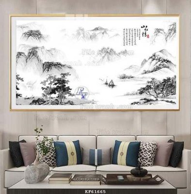 File gốc File tranh hiện đại pha lê gương KF61665 (in lụa) chi tiết cao