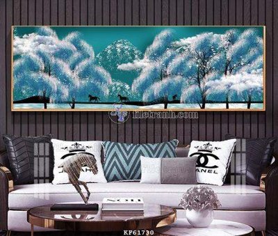 File tranh File tranh hiện đại pha lê gương KF61730 (gốc) chủ đề động vật