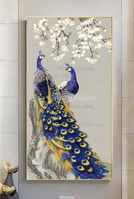 Tải file gốc in lụa File tranh hiện đại pha lê gương KF61806 siêu nét