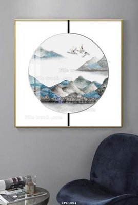 File gốc File tranh hiện đại pha lê gương KF61854 (in lụa) hoa văn cổ điển